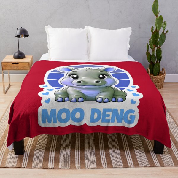 Item preview, Cute Moo Deng Baby Hippo designed and sold by TheArtOfPat.