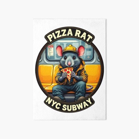 Artikel-Vorschau von Pizza Rat New Yorker U-Bahn NYC U-Bahn, designt und verkauft von MayaDelaye.