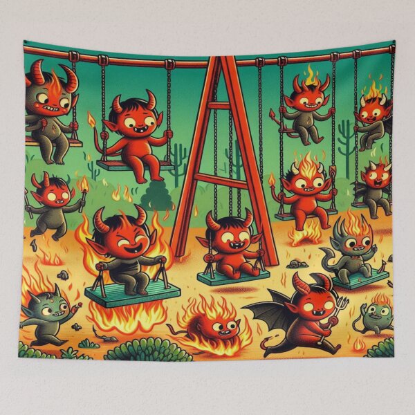 Item preview, Nightmare Playground Frenzy– Perfect Gift designed and sold by Imaginarium of Chaos falcon88 .