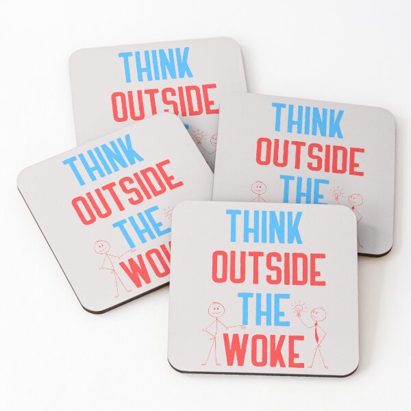 Item preview, Think Outside The Woke Red-Blue designed and sold by SwejdDesign.