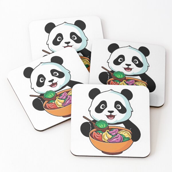 Item preview, Panda eating Vegan Food | Veganism | Salad | Gobble Gala  designed and sold by Kids GobbleGala.