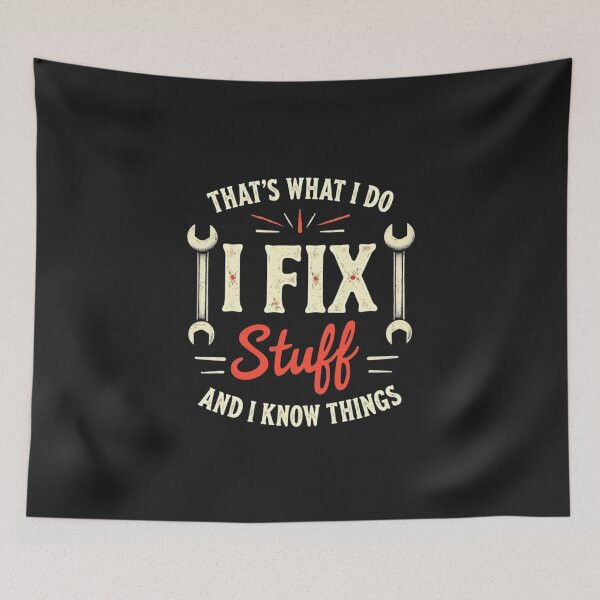 Item preview, Funny I fix Stuff Mechanic Engineer Garage designed and sold by Alex Songs.