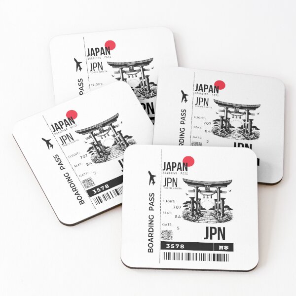 Item preview,  Japanese Boarding Pass Torii Gates Stylized designed and sold by InkWhirl.