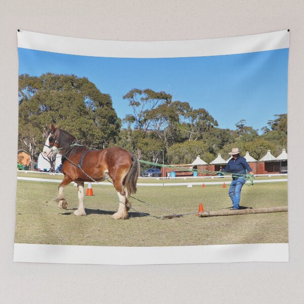 Item preview, Clydesdale horse in a log snigging competition designed and sold by FranWest.
