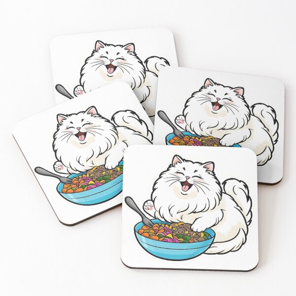 Item preview, Cat eating Vegan Food | Veganism | Salad | Gobble Gala  designed and sold by Kids GobbleGala.