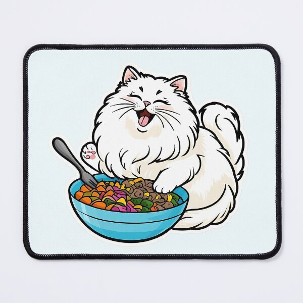Item preview, Cat eating Vegan Food | Veganism | Salad | Gobble Gala  designed and sold by Kids GobbleGala.