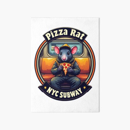 Artikel-Vorschau von Pizza Rat New Yorker U-Bahn NYC U-Bahn, designt und verkauft von MayaDelaye.
