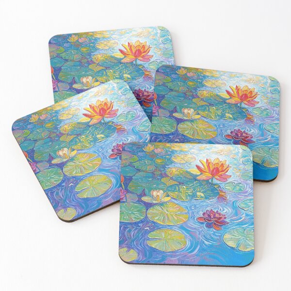 Item preview, Waterlilies Painting After Monet by Artist Chris Paul designed and sold by ChrisPaulArt.