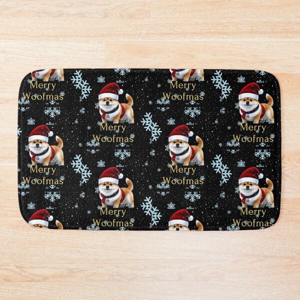 Item preview, Sweet Shiba Inu in Santa's hat designed and sold by PolishRebel.