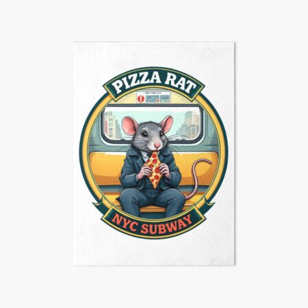 Artikel-Vorschau von Pizza Rat New Yorker U-Bahn NYC U-Bahn, designt und verkauft von MayaDelaye.