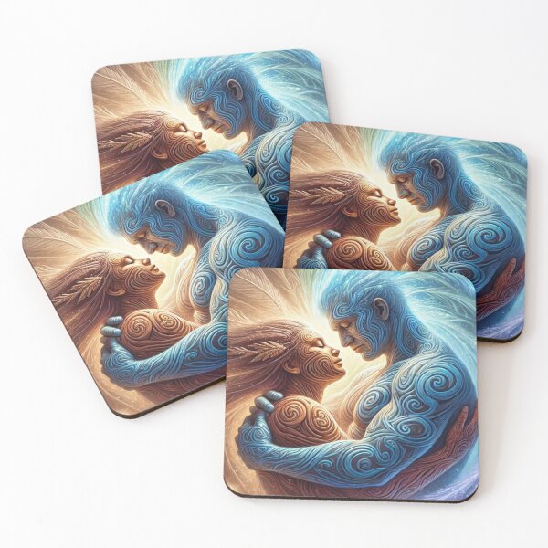 Item preview, Rangi and Papa: Eternal Embrace of Sky and Earth designed and sold by MiharoAiDesigns.