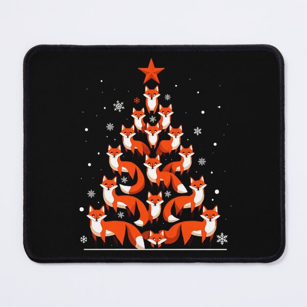 Item preview, Funny Fox Christmas Tree Wild Animal, Santa Hat, Cristmas 2025 designed and sold by ArtByKatti.