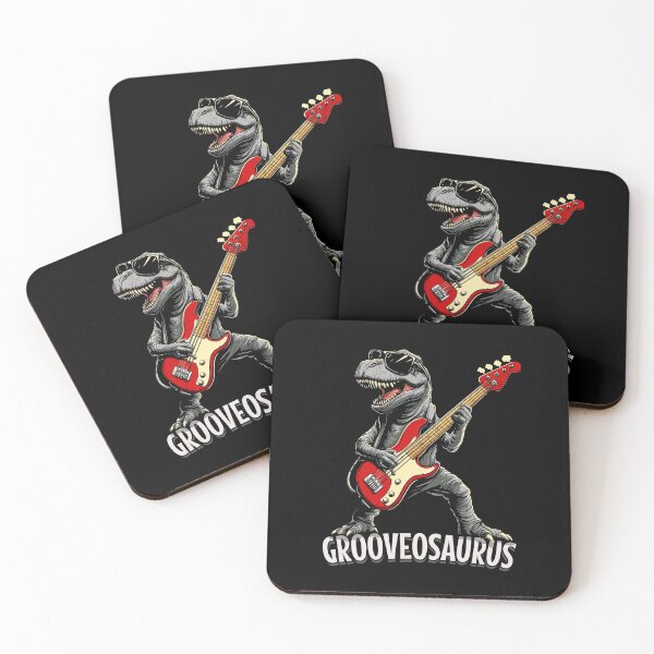 Item preview, Basist Grooveosaurus Cool Dinosaur designed and sold by Billianidesigns.