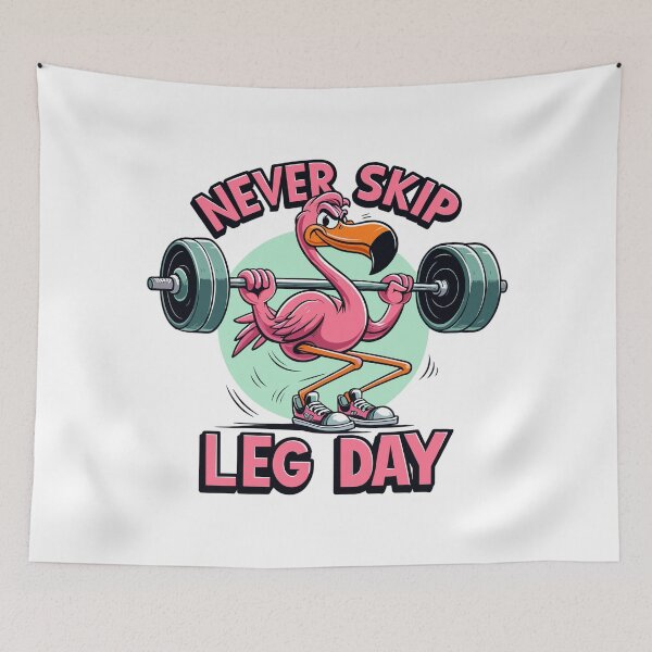 Item preview, Leg Day Flamingo Leg Training Funny Gym Gift designed and sold by Pineapple-Tree.