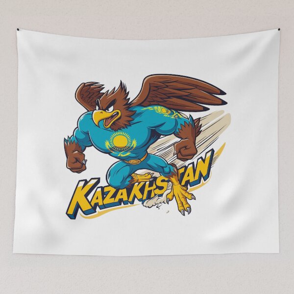 Item preview, Kazakhstan Superhero Hero Power Eagle Gift designed and sold by Pineapple-Tree.