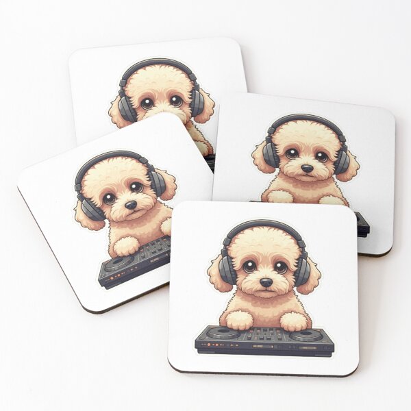 Artikelvorschau, Zwergpudel DJ entworfen und verkauft von StickersRyous.