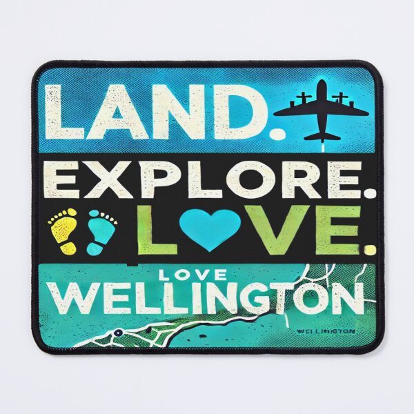 Item preview, Land. Explore. Love Wellington  designed and sold by Globalcitytees.