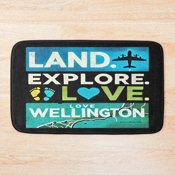 Item preview, Land. Explore. Love Wellington  designed and sold by Globalcitytees.