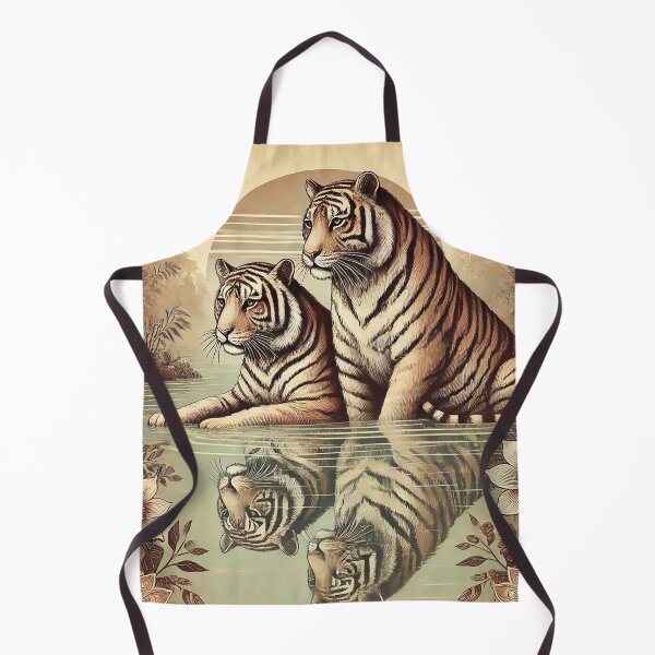 Item preview, Bengal Tiger Pair in Pond designed and sold by alw951.