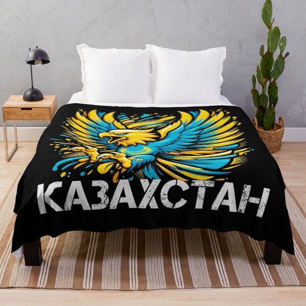 Item preview, Kazakhstan Eagle Flag Cyrillic Cool Gift designed and sold by Pineapple-Tree.