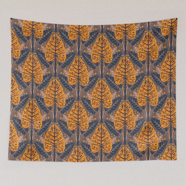 Item preview, Retro Alocasia Bliss: A Stunning Vintage-Inspired Pattern Featuring Bold, Earthy Tones and Iconic Plant Motifs for a Modern Retro Aesthetic designed and sold by NgCherBelle.