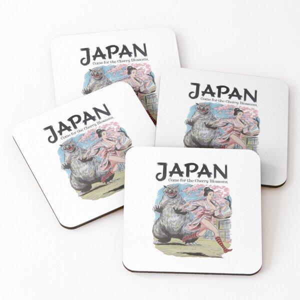Item preview, Japan, come for the cherry blossoms, lady, sexy, kimono, cat, funnyfits70, Humor, Funny, retro, vintages, funny quotes, animal humor, designed and sold by FunnyFits70.