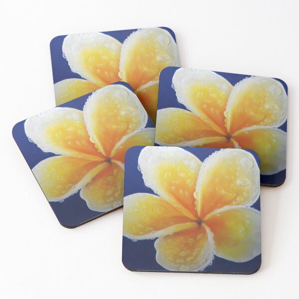 Item preview, Raindrops on beautiful Frangipani  designed and sold by DMarie222.