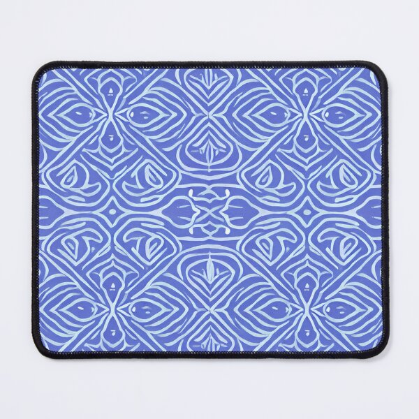 Item preview, Blue and Light Blue Ornamental Pattern designed and sold by DigitalGemArt.