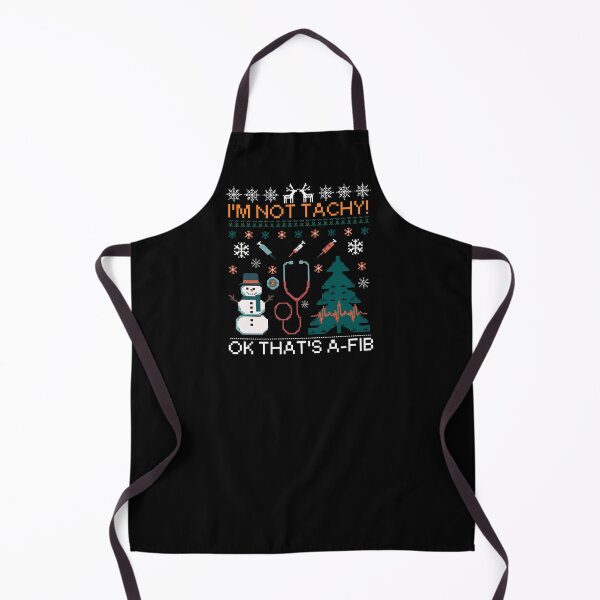 Item preview, Funny I'm Not Tachy Ok That's A-Fib, Santa Hat, Cristmas 2025 designed and sold by ArtByKatti.