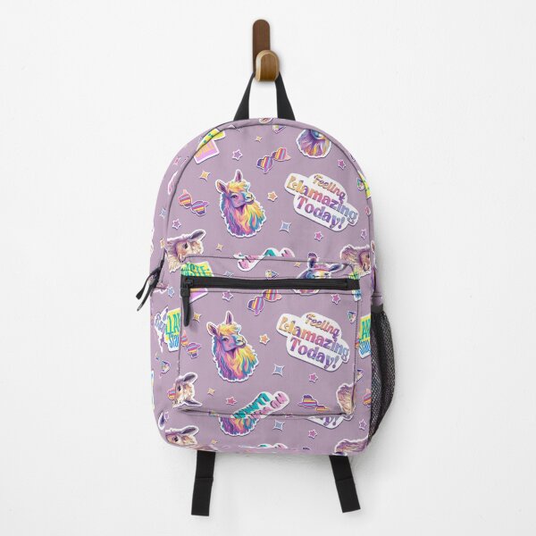 Item preview, Pattern with funny phrases and stickers with llamas designed and sold by natalidesign.