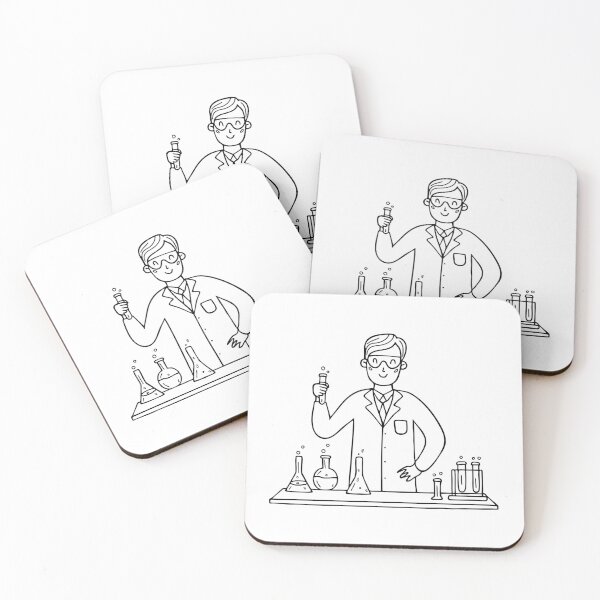 Item preview, A scientist conducting an experiment in a lab filled with equipment designed and sold by rasagamastore.