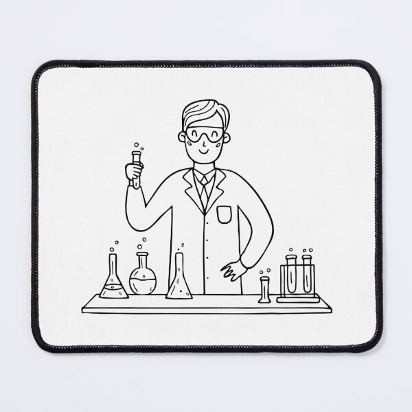 Item preview, A scientist conducting an experiment in a lab filled with equipment designed and sold by rasagamastore.