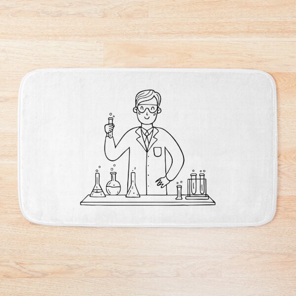 Item preview, A scientist conducting an experiment in a lab filled with equipment designed and sold by rasagamastore.