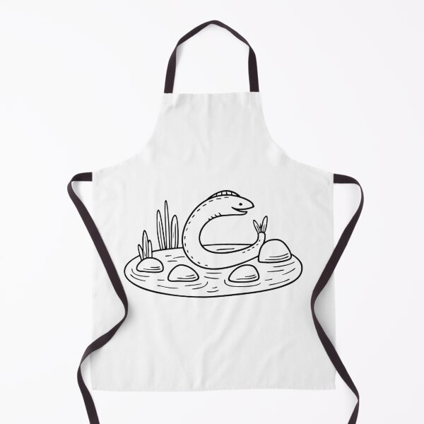 Item preview, An eel swimming in a stream surrounded by rocks designed and sold by rasagamastore.