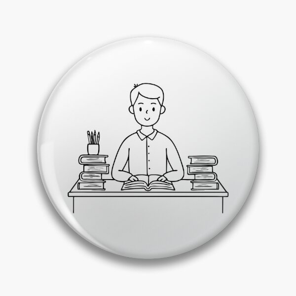 Artikelvorschau, Schüler in einem Klassenzimmer mit Büchern auf ihren Tischen entworfen und verkauft von rasagamastore.