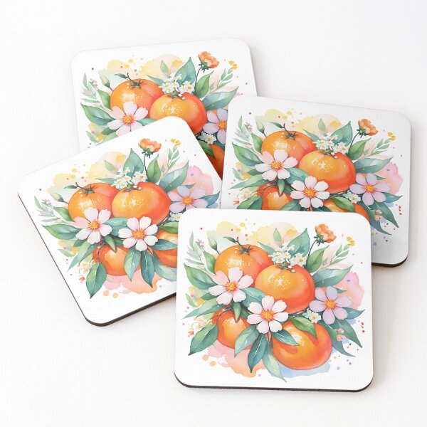 Item preview, Clementines and flowers designed and sold by Lavandine-art.