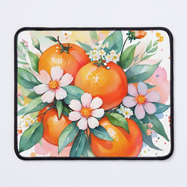 Item preview, Clementines and flowers designed and sold by Lavandine-art.