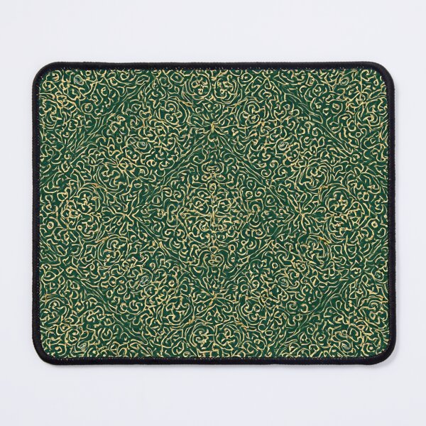 Item preview, Golden Patterns on Green designed and sold by DigitalGemArt.
