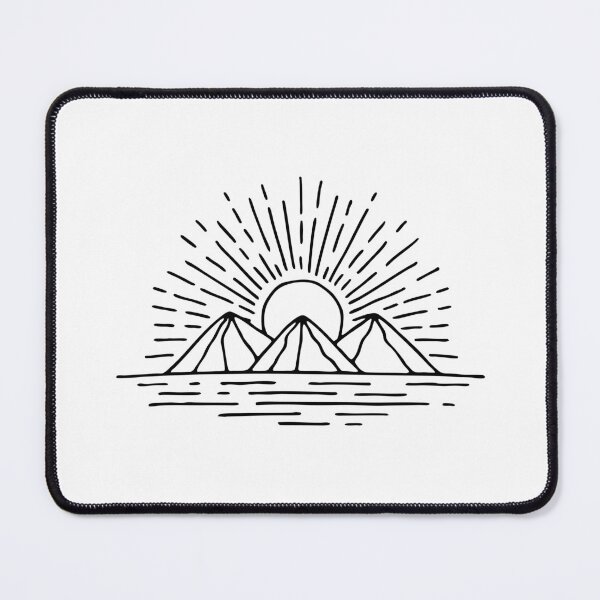 Item preview, The sun glowing in the East above distant mountains designed and sold by rasagamastore.