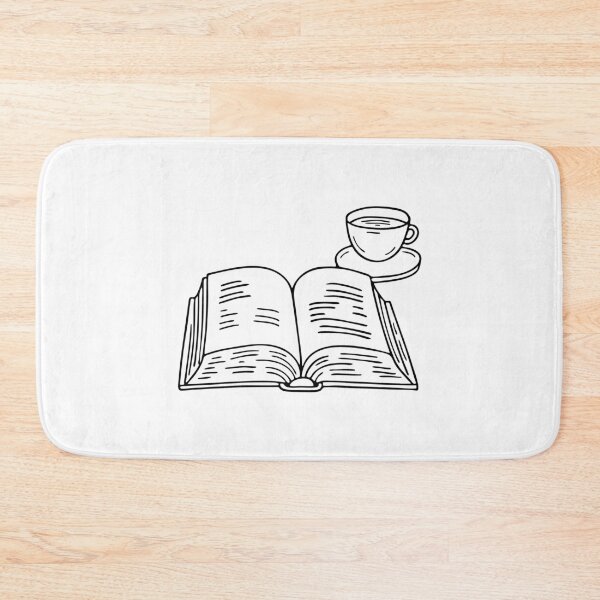 Item preview, An encyclopedia open on a desk beside a cup of tea designed and sold by rasagamastore.