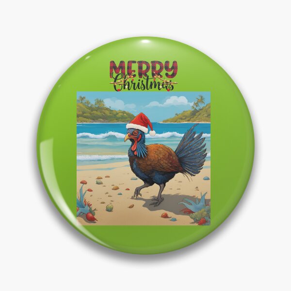 Item preview, Australian brushturkey christmas beach designed and sold by sydney-syder.