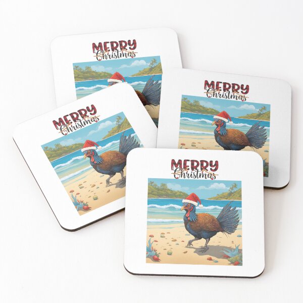 Item preview, Australian brushturkey christmas beach designed and sold by sydney-syder.