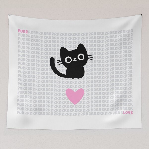 Item preview, Purr Love, Unique designed and sold by villacreativa.