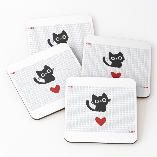 Item preview, Purr Love, Unique designed and sold by villacreativa.