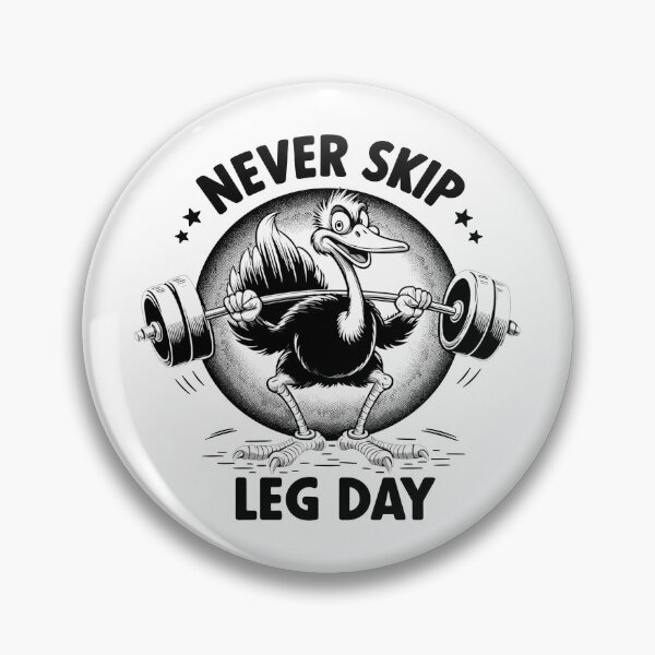 Item preview, Leg Day Ostrich Leg Training Funny Gym Gift designed and sold by Pineapple-Tree.