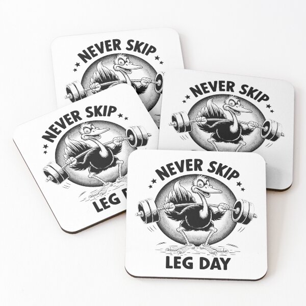 Item preview, Leg Day Ostrich Leg Training Funny Gym Gift designed and sold by Pineapple-Tree.