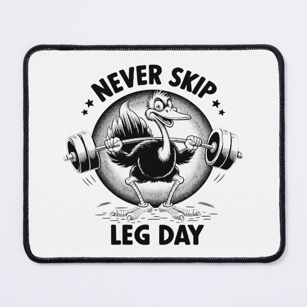 Item preview, Leg Day Ostrich Leg Training Funny Gym Gift designed and sold by Pineapple-Tree.
