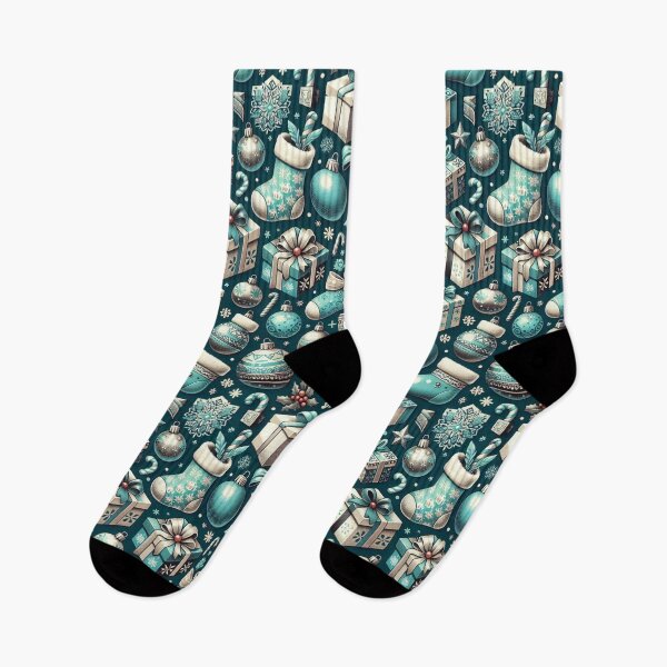 Item preview, Teal Damask Christmas Cheer designed and sold by DesignsByPrnces.