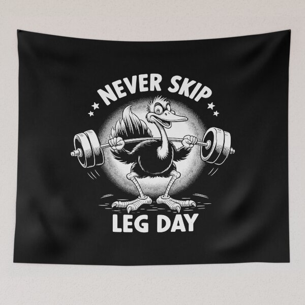 Item preview, Leg Day Ostrich Leg Training Funny Gym Gift designed and sold by Pineapple-Tree.