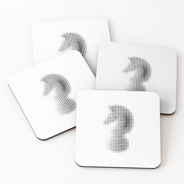 Item preview, Chess Black Knight Halftone Effect designed and sold by trepiu.